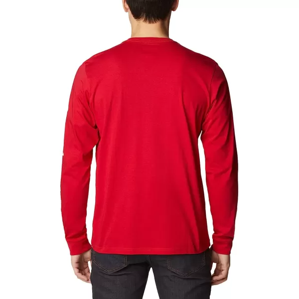 imageColumbia Mens Rockaway River Graphic Long Sleeve TeeMountain RedCsc Stars Stripes Graphic