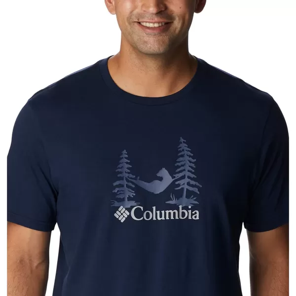 imageColumbia Mens Rockaway River Outdoor Short SleeveCollegiate NavySnoozin Graphic