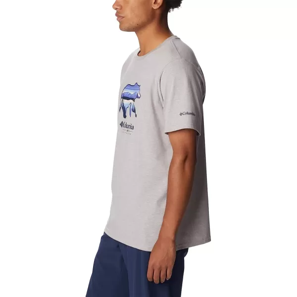 imageColumbia Mens Rockaway River Outdoor Short SleeveColumbia Grey HeatherScenic Stroll Grx