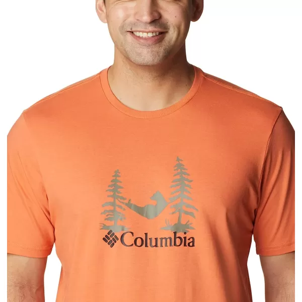 imageColumbia Mens Rockaway River Outdoor Short SleeveDesert OrangeSnoozin Graphic