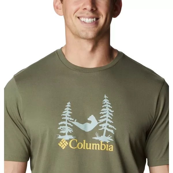 imageColumbia Mens Rockaway River Outdoor Short SleeveStone GreenSnoozin Graphic