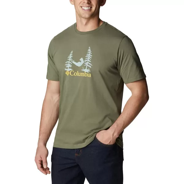 imageColumbia Mens Rockaway River Outdoor Short SleeveStone GreenSnoozin Graphic