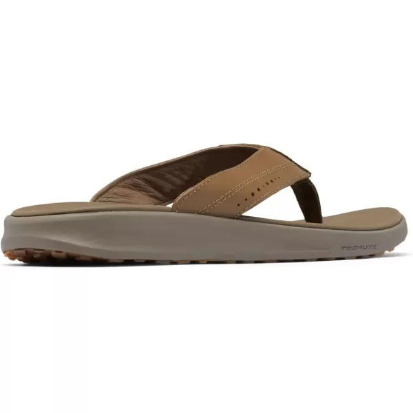 imageColumbia Mens Rostra Beachcomber Leather Sport SandalDark TruffleWet Sand