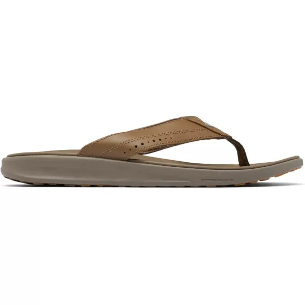 imageColumbia Mens Rostra Beachcomber Leather Sport SandalDark TruffleWet Sand