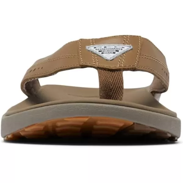 imageColumbia Mens Rostra Beachcomber Leather Sport SandalDark TruffleWet Sand