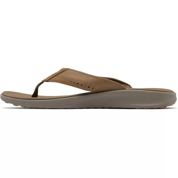 imageColumbia Mens Rostra Beachcomber Leather Sport SandalDark TruffleWet Sand