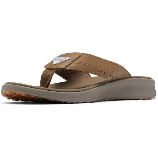 imageColumbia Mens Rostra Beachcomber Leather Sport SandalDark TruffleWet Sand