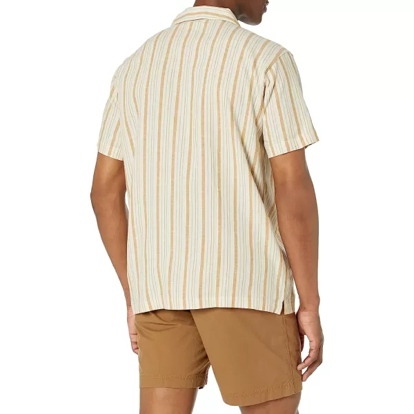 imageColumbia Mens Sage Springs Linen Short SleeveAncient Fossil Strolling Stripe
