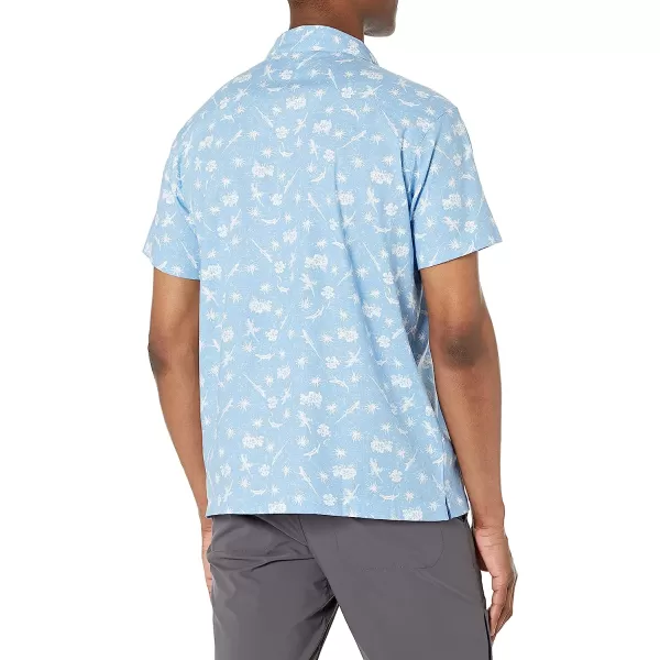 imageColumbia Mens Sage Springs Linen Short SleeveJet Stream Desert Daze