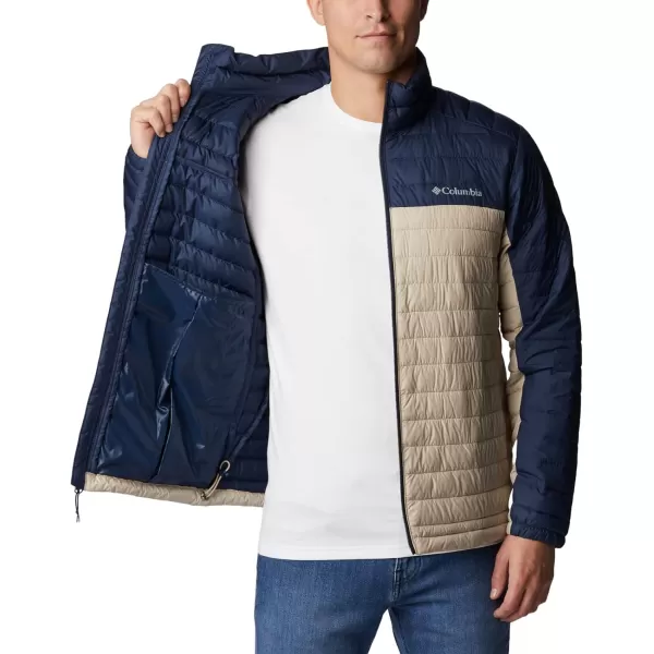 imageColumbia Mens Silver Falls JacketAncient FossilCollegiate Navy