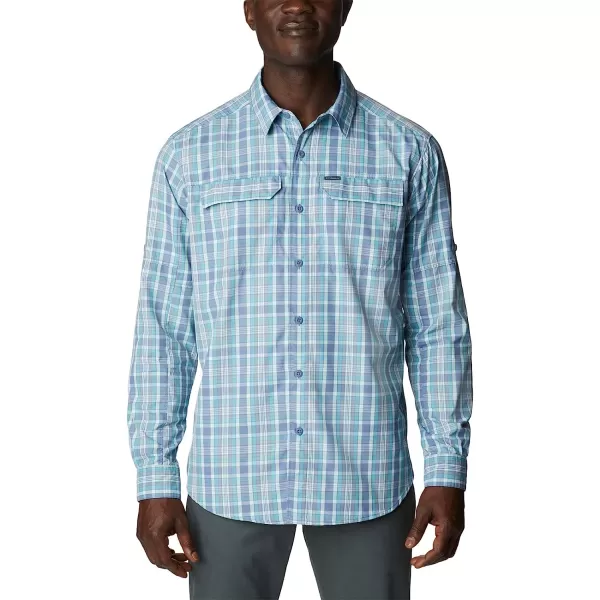 imageColumbia Mens Silver Ridge 20 Plaid Long Sleeve ShirtBluestone Balanced Multi Plaid