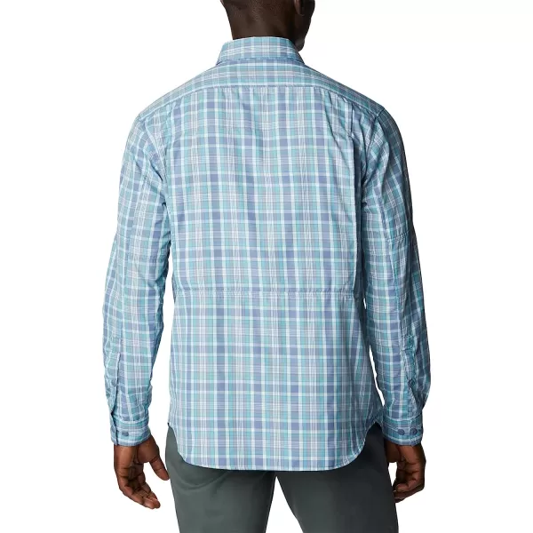 imageColumbia Mens Silver Ridge 20 Plaid Long Sleeve ShirtBluestone Balanced Multi Plaid