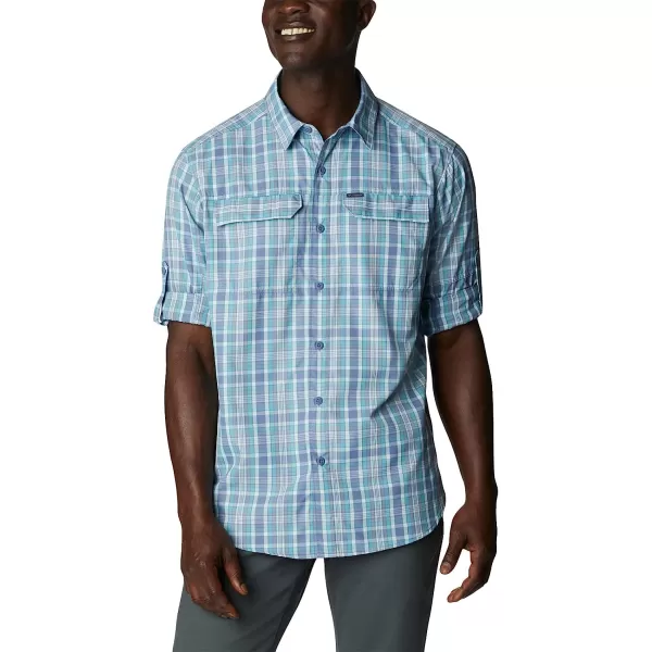 imageColumbia Mens Silver Ridge 20 Plaid Long Sleeve ShirtBluestone Balanced Multi Plaid