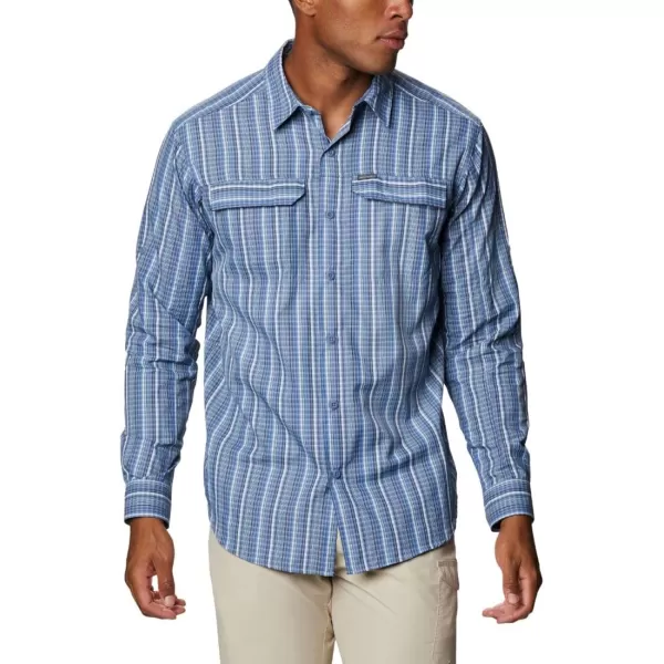 imageColumbia Mens Silver Ridge 20 Plaid Long Sleeve ShirtBright Indigo Multi Grid