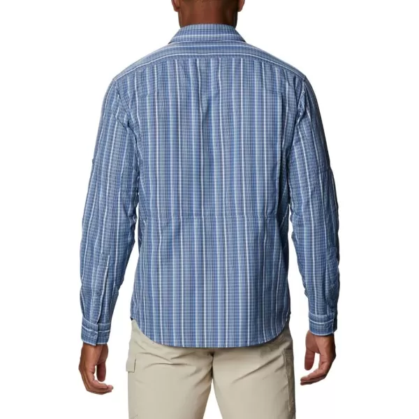 imageColumbia Mens Silver Ridge 20 Plaid Long Sleeve ShirtBright Indigo Multi Grid