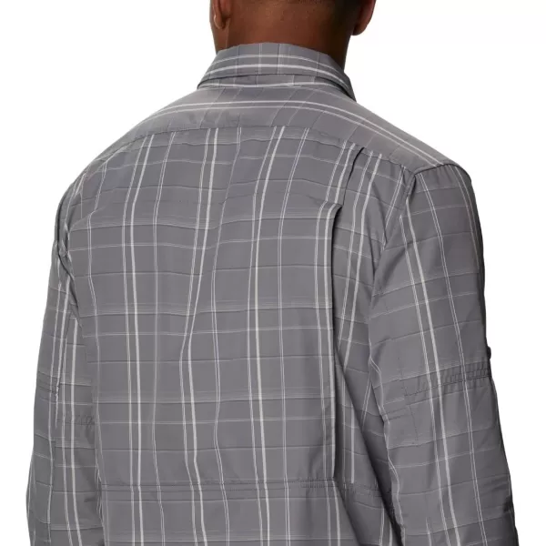 imageColumbia Mens Silver Ridge 20 Plaid Long Sleeve ShirtCity Grey Grid Plaid
