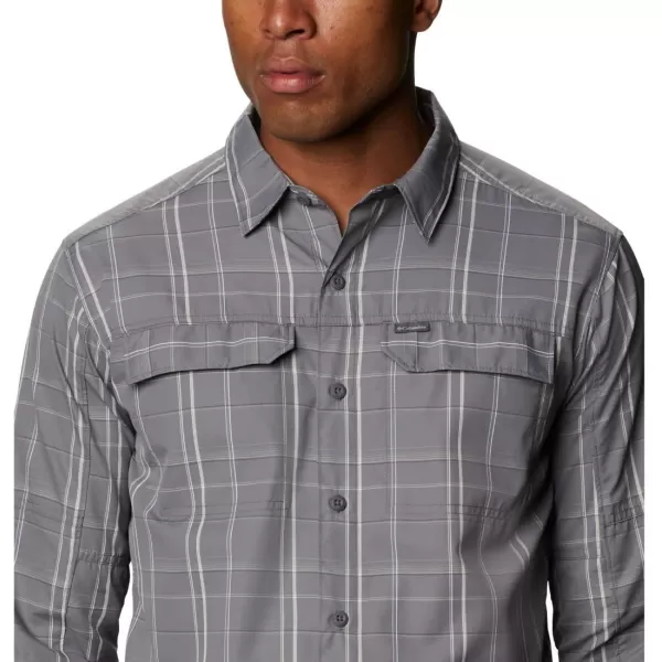 imageColumbia Mens Silver Ridge 20 Plaid Long Sleeve ShirtCity Grey Grid Plaid