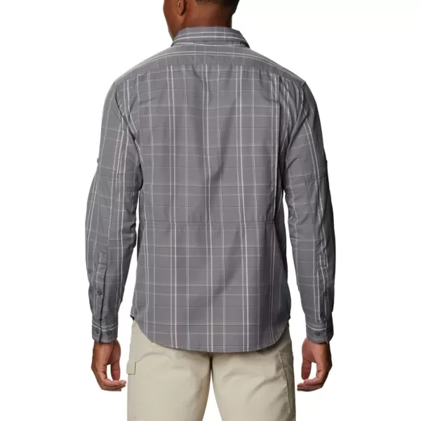 imageColumbia Mens Silver Ridge 20 Plaid Long Sleeve ShirtCity Grey Grid Plaid