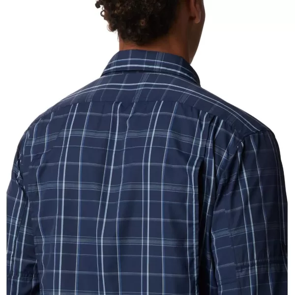 imageColumbia Mens Silver Ridge 20 Plaid Long Sleeve ShirtCollegiate Navy Grid Lines