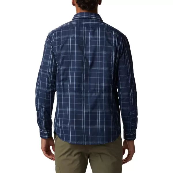 imageColumbia Mens Silver Ridge 20 Plaid Long Sleeve ShirtCollegiate Navy Grid Lines