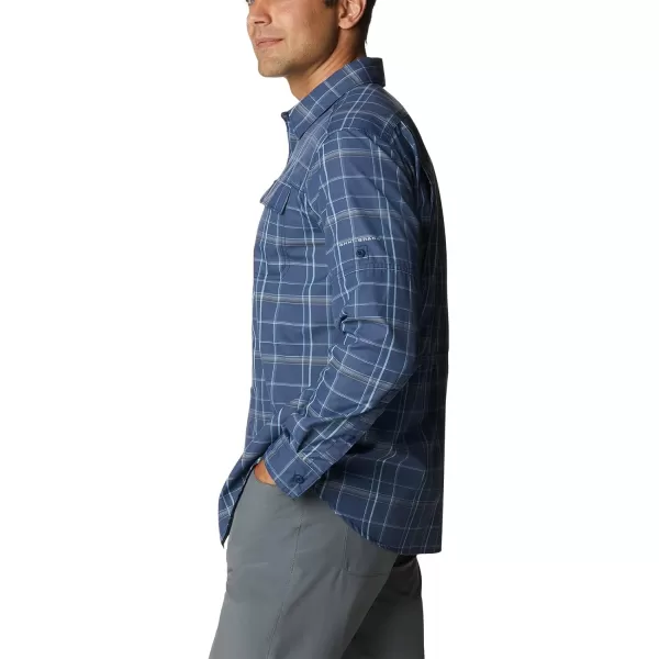imageColumbia Mens Silver Ridge 20 Plaid Long Sleeve ShirtCollegiate Navy Grid Plaid