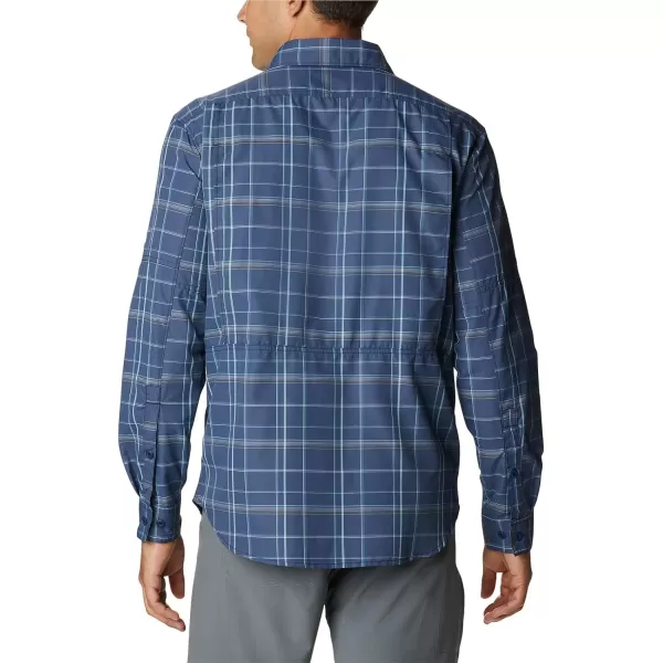 imageColumbia Mens Silver Ridge 20 Plaid Long Sleeve ShirtCollegiate Navy Grid Plaid