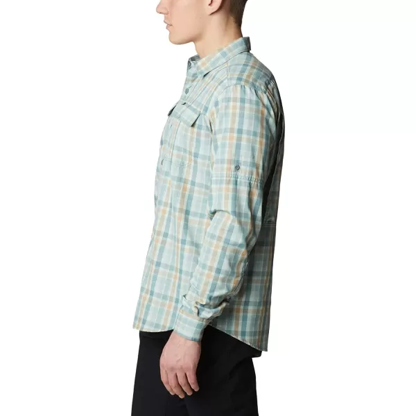 imageColumbia Mens Silver Ridge 20 Plaid Long Sleeve ShirtMetal Gathered Plaid