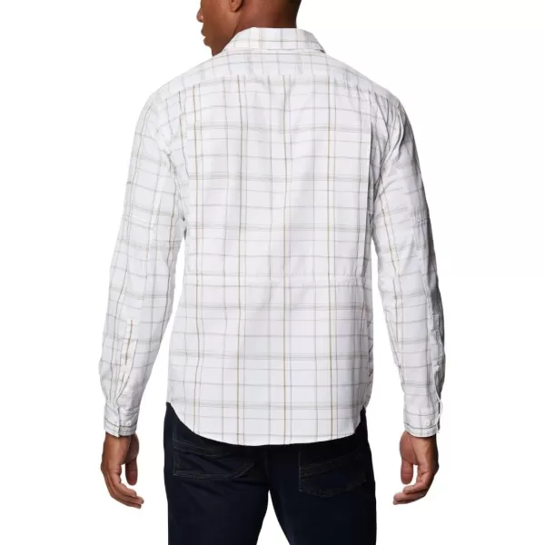 imageColumbia Mens Silver Ridge 20 Plaid Long Sleeve ShirtWhite Grid Lines