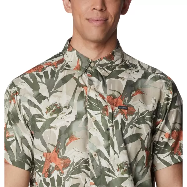 imageColumbia Mens Silver Ridge Utility Lite Novelty Short SleeveAncient Fossil Floriculture