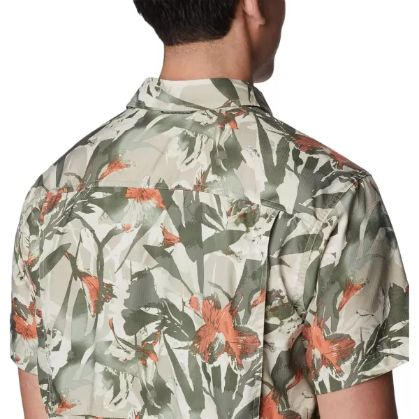 imageColumbia Mens Silver Ridge Utility Lite Novelty Short SleeveAncient Fossil Floriculture