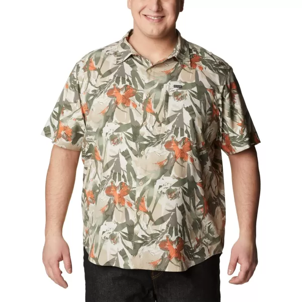 imageColumbia Mens Silver Ridge Utility Lite Novelty Short SleeveAncient Fossil Floriculture