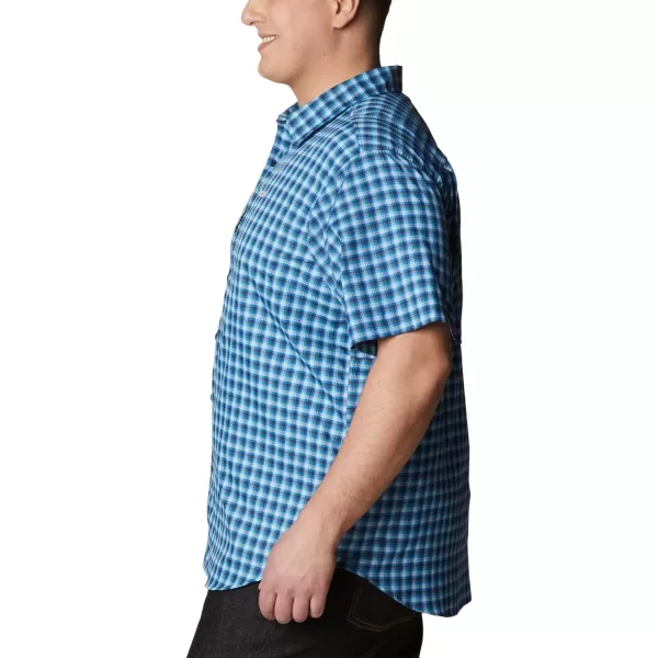 imageColumbia Mens Silver Ridge Utility Lite Novelty Short SleeveCollegiate Navy Pulaski Plaid