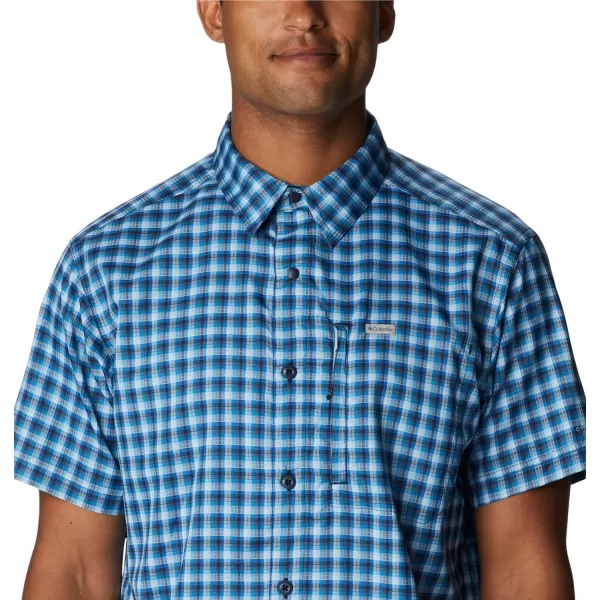 imageColumbia Mens Silver Ridge Utility Lite Novelty Short SleeveCollegiate Navy Pulaski Plaid