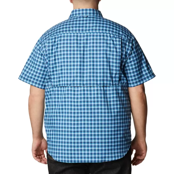 imageColumbia Mens Silver Ridge Utility Lite Novelty Short SleeveCollegiate Navy Pulaski Plaid