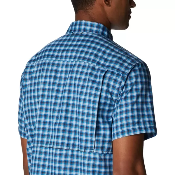 imageColumbia Mens Silver Ridge Utility Lite Novelty Short SleeveCollegiate Navy Pulaski Plaid