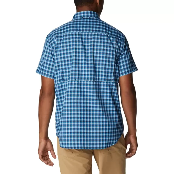 imageColumbia Mens Silver Ridge Utility Lite Novelty Short SleeveCollegiate Navy Pulaski Plaid