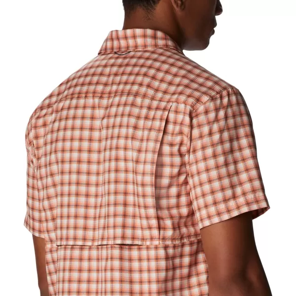 imageColumbia Mens Silver Ridge Utility Lite Novelty Short SleeveDesert Orange Pulaski Plaid