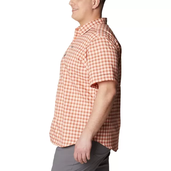 imageColumbia Mens Silver Ridge Utility Lite Novelty Short SleeveDesert Orange Pulaski Plaid