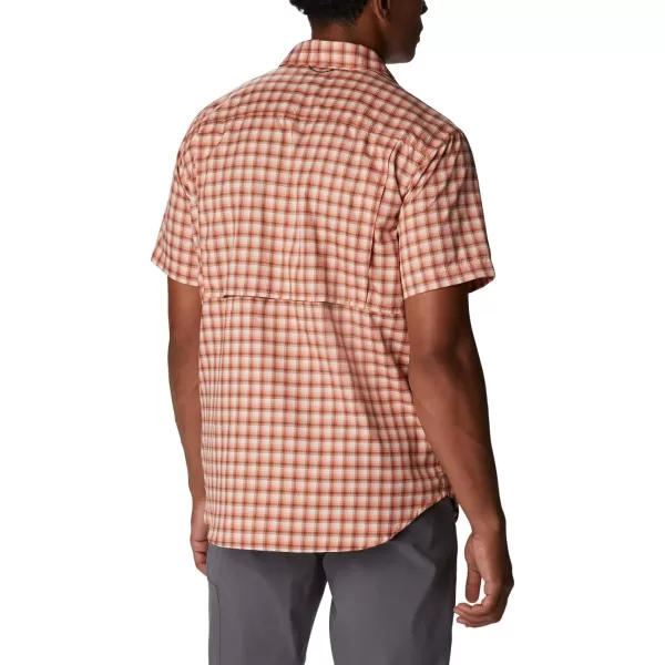 imageColumbia Mens Silver Ridge Utility Lite Novelty Short SleeveDesert Orange Pulaski Plaid
