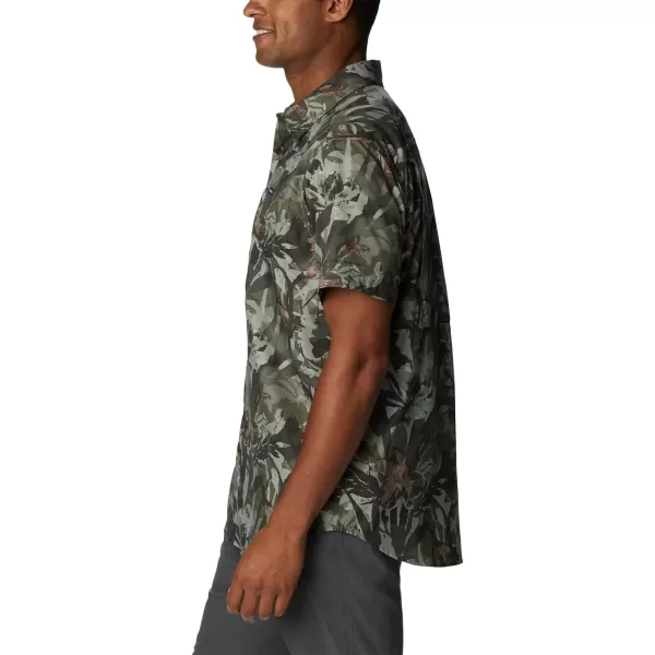 imageColumbia Mens Silver Ridge Utility Lite Novelty Short SleeveStone Green Floriculture