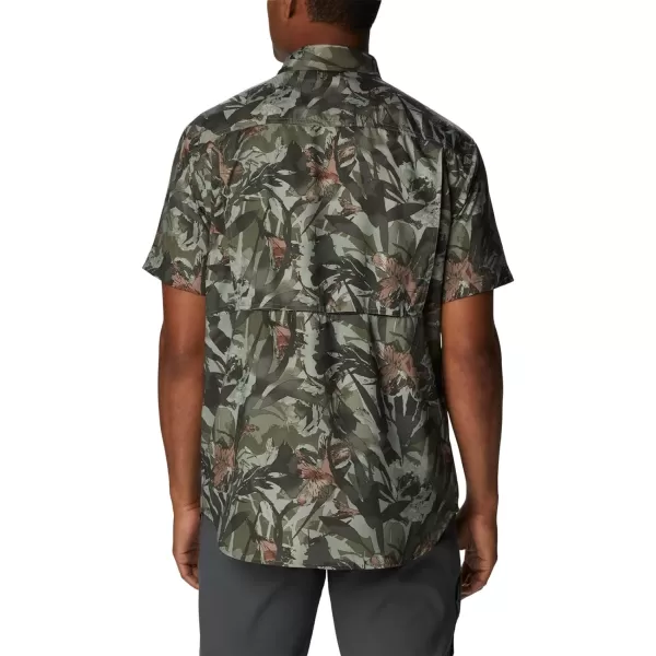imageColumbia Mens Silver Ridge Utility Lite Novelty Short SleeveStone Green Floriculture