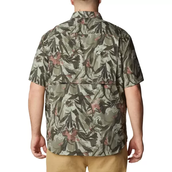 imageColumbia Mens Silver Ridge Utility Lite Novelty Short SleeveStone Green Floriculture