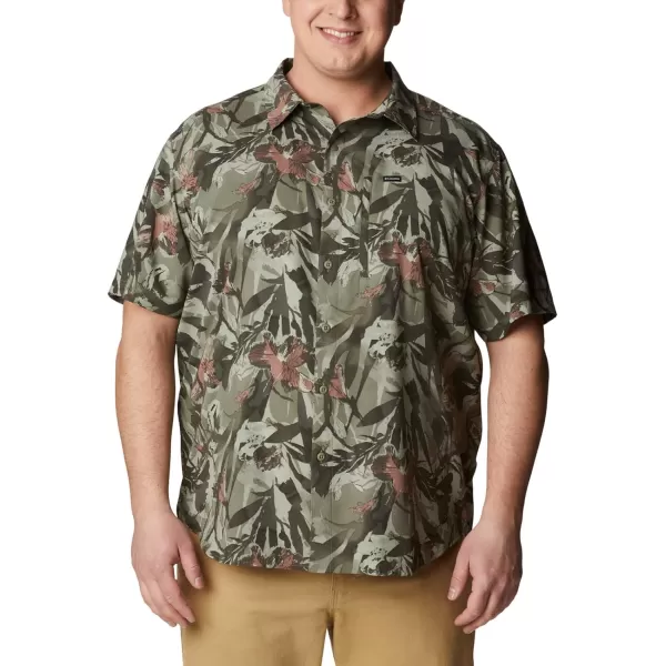 imageColumbia Mens Silver Ridge Utility Lite Novelty Short SleeveStone Green Floriculture