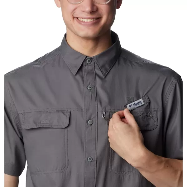 imageColumbia Mens Skiff Guide Woven Short SleeveCity Grey