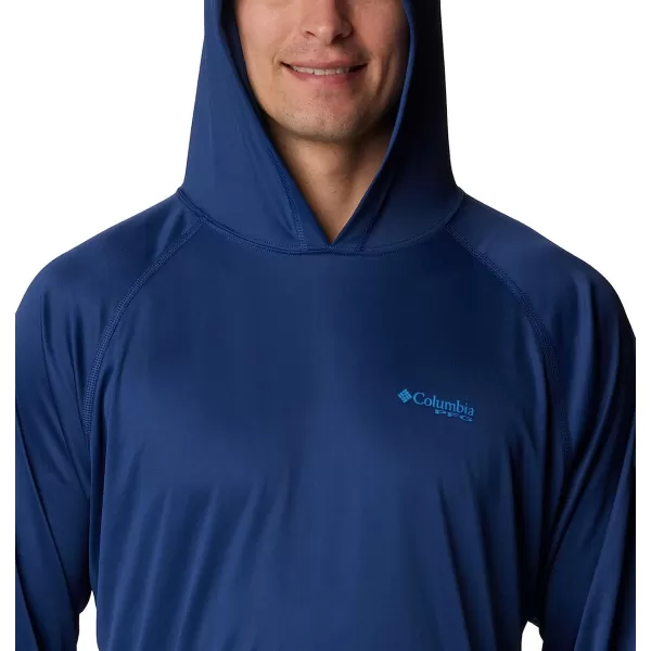 imageColumbia Mens Standard Terminal Tackle HoodieCarbonOpal Blue Logo