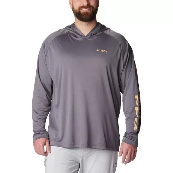 imageColumbia Mens Standard Terminal Tackle HoodieCity GreyCocoa Butter Logo