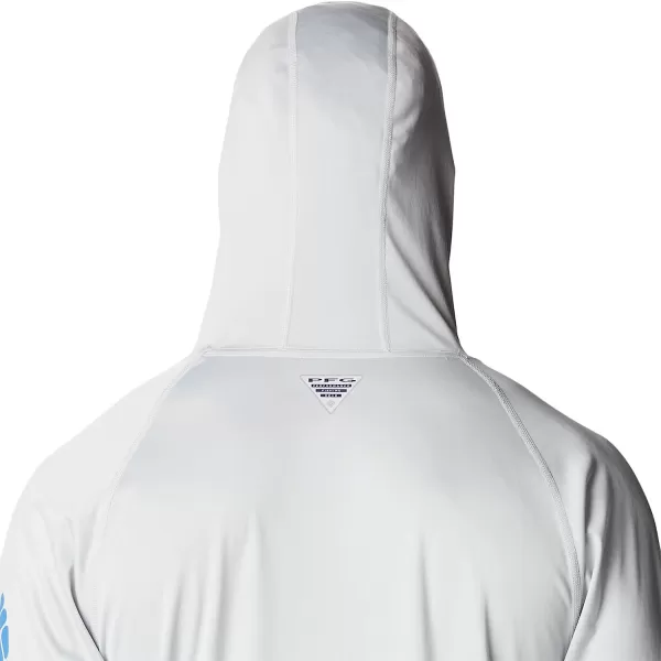 imageColumbia Mens Standard Terminal Tackle HoodieCool GreyVivid Blue Logo
