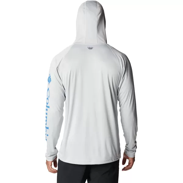 imageColumbia Mens Standard Terminal Tackle HoodieCool GreyVivid Blue Logo