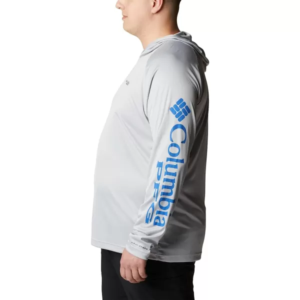 imageColumbia Mens Standard Terminal Tackle HoodieCool GreyVivid Blue Logo