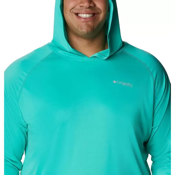 imageColumbia Mens Standard Terminal Tackle HoodieElectric TurquoiseCool Grey Logo